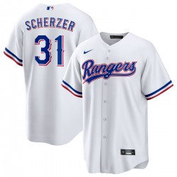 Max Scherzer Texas Rangers Nike Home Replica Player Jersey - White Max Scherzer Texas Rangers Nike Home Replica Player Jersey - White
