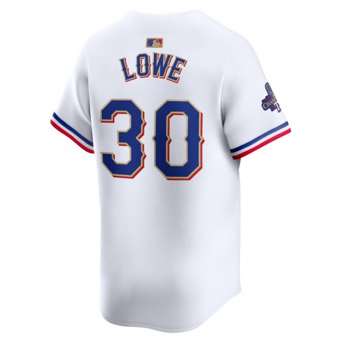 Nathaniel Lowe Texas Rangers Nike 2024 Gold Collection Limited Player Jersey – White