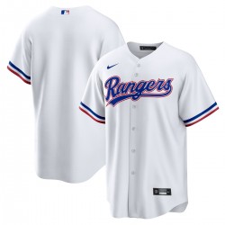 Texas Rangers Nike Home Replica Team Jersey - White Texas Rangers Nike Home Replica Team Jersey - White