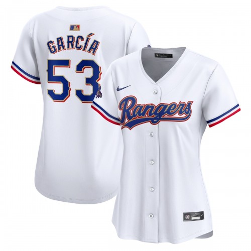 Adolis Garcia Texas Rangers Nike Women's 2024 Gold Collection Limited Player Jersey – White