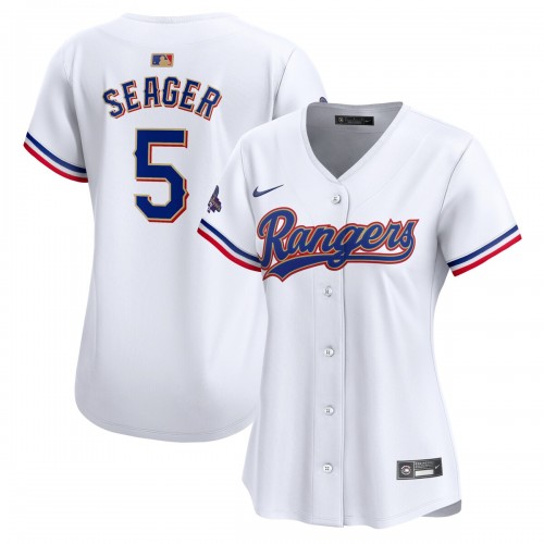 Corey Seager Texas Rangers Nike Women's 2024 Gold Collection Limited Player Jersey – White