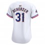 Max Scherzer Texas Rangers Nike Women's 2024 Gold Collection Limited Player Jersey – White