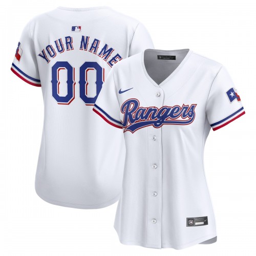 Texas Rangers Nike Women's Home Limited Custom Jersey - White