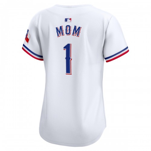 Texas Rangers Nike Women's #1 Mom Home Limited Jersey - White