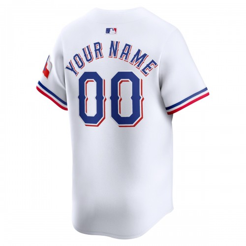 Texas Rangers Nike Youth Home Limited Custom Jersey - White