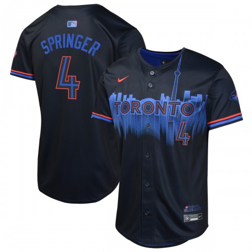 George Springer Toronto Blue Jays Nike Youth 2024 City Connect Limited Player Jersey - Navy