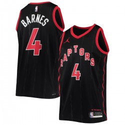 Scottie Barnes Toronto Raptors Jordan Brand 2021/22 Swingman Jersey - Statement Edition - Black Scottie Barnes Toronto Raptors Jordan Brand 2021/22 Swingman Jersey - Statement Edition - Black