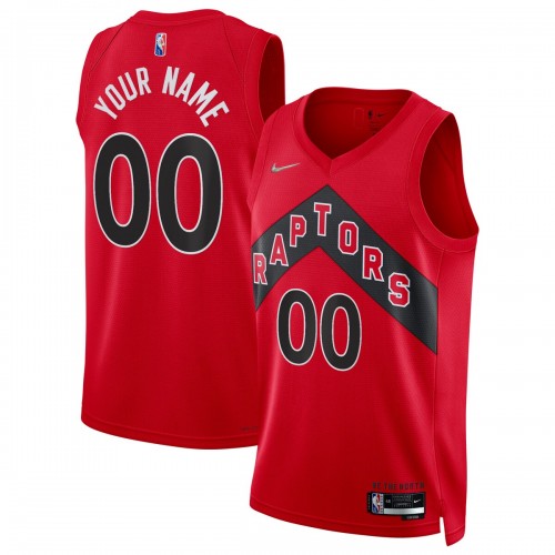Toronto Raptors Nike 2021/22 Diamond Swingman Custom Jersey - Icon Edition - Red