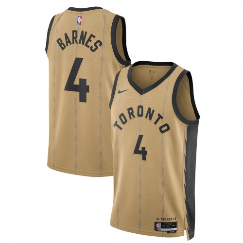 Scottie Barnes Toronto Raptors Nike Unisex 2023/24 Swingman Jersey - Gold - City Edition
