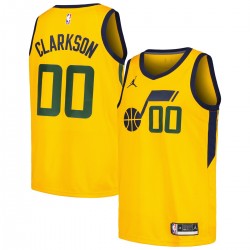 Jordan Clarkson Utah Jazz Jordan Brand Swingman Player Jersey - Statement Edition - Yellow Jordan Clarkson Utah Jazz Jordan Brand Swingman Player Jersey - Statement Edition - Yellow