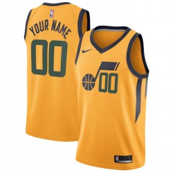Utah Jazz Nike Swingman Custom Jersey - Statement Edition - Gold Utah Jazz Nike Swingman Custom Jersey - Statement Edition - Gold