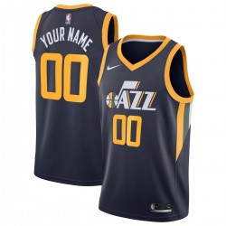 Utah Jazz Nike Swingman Custom Jersey Navy - Icon Edition