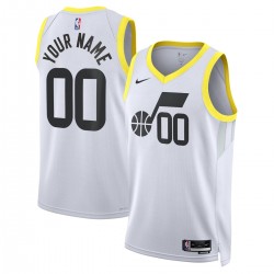 Utah Jazz Nike Unisex 2022/23 Swingman Custom Jersey White - Association Edition Utah Jazz Nike Unisex 2022/23 Swingman Custom Jersey White - Association Edition
