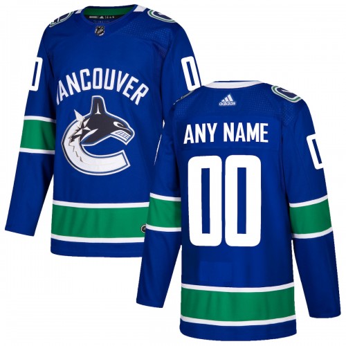 Vancouver Canucks adidas Authentic Custom Jersey - Blue