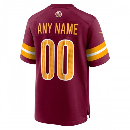 Washington Commanders Nike Game Custom Player Jersey - Burgundy