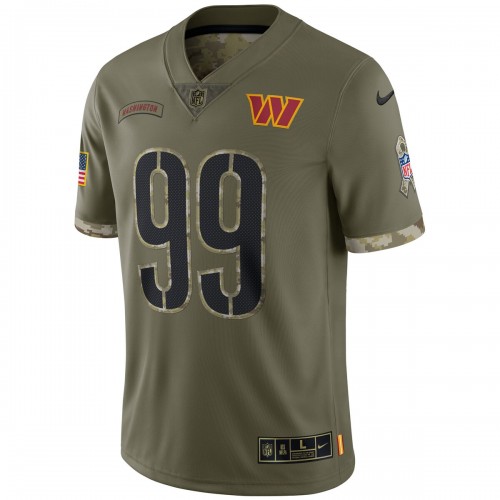 Chase Young Washington Commanders Nike 2022 Salute To Service Limited Jersey - Olive