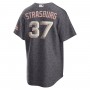 Stephen Strasburg Washington Nationals Nike City Connect Replica Player Jersey - Charcoal