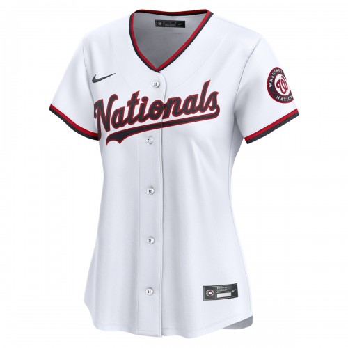 Washington Nationals Nike Women's #1 Mom Home Limited Jersey - White