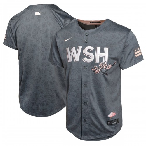 Washington Nationals Nike Youth City Connect Limited Jersey - Charcoal