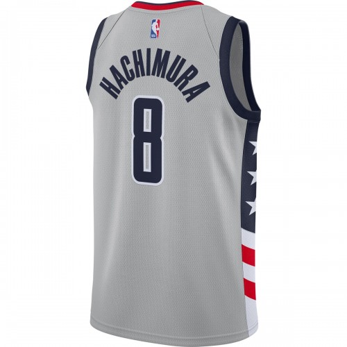 Rui Hachimura Washington Wizards Nike 2020/21 Swingman Player Jersey Gray - City Edition