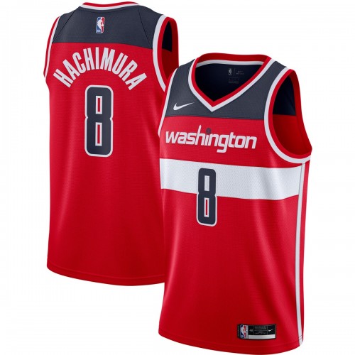 Rui Hachimura Washington Wizards Nike 2020/21 Swingman Jersey - Red - Icon Edition