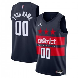Washington Wizards Jordan Brand Unisex 2024/25 Custom Swingman Jersey - Statement Edition - Navy