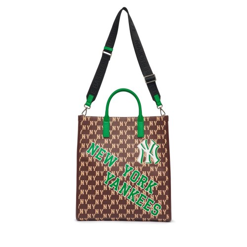 Monotive Coated Canvas Vertical Tote Bag NEW YORK YANKEES