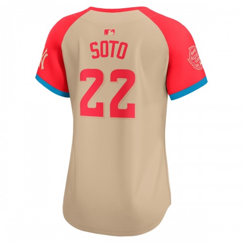 Juan Soto American League Nike Women's 2024 MLB All-Star Game Limited Player Jersey - Cream