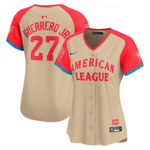 Vladimir Guerrero Jr. American League Nike Women's 2024 MLB All-Star Game Limited Player Jersey - Cream