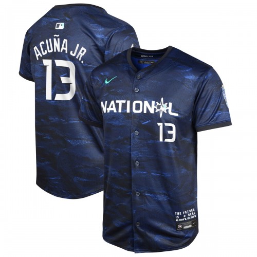 Ronald Acuña Jr. National League Nike Youth 2023 MLB All-Star Game Limited Player Jersey - Royal