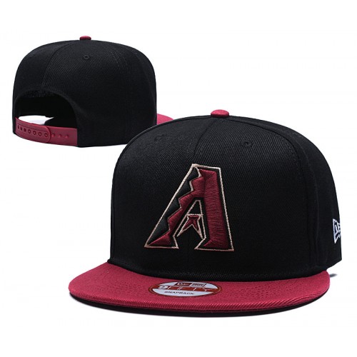 Arizona Diamondbacks The League Black Red Snapback Hat