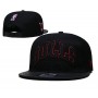 Chicago Bulls Luminescent Font Black Snapback Hat