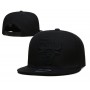 Chicago Bulls Primary Logo Black On Black Snapback Hat