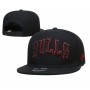 Chicago Bulls Men's Wordmark Black Snapback Hat