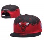 Mitchell & Ness Chicago Bulls Splatter Snapback Hat Cap Red/Black