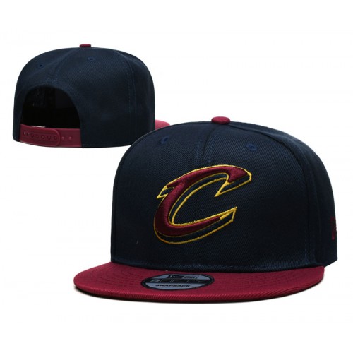 Cleveland Cavaliers Black/Wine Central Adjustable Snapback Hat