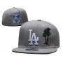LA Dodgers Anniversary Green Palm Tree Grey Snapback Cap