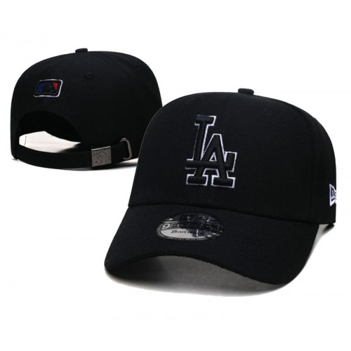 Los Angeles Dodgers Black Logo Adjustable Hat