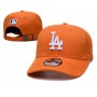 Los Angeles Dodgers Orange White Logo Adjustable Hat