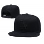 Los Angeles Dodgers Black on Black Snapback Hat
