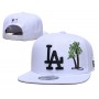 LA Dodgers Green Palm Tree White Snapback Cap