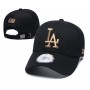 Los Angeles Dodgers Black Gold Logo Adjustable Hat
