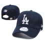 Los Angeles Dodgers Navy White Logo Adjustable Hat