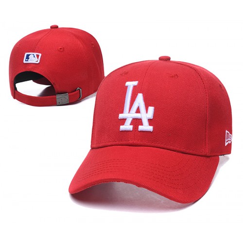Los Angeles Dodgers Red White Logo Adjustable Hat