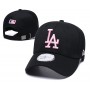 Los Angeles Dodgers Black Pink Logo Adjustable Hat