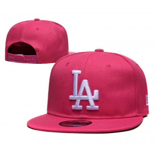 Los Angeles Dodgers Essential Pink Snapback Hat