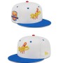 Los Angeles Dodgers White/Royal 50th Anniversary Cherry Lolli Snapback Hat