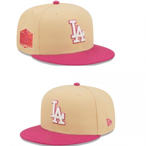 Los Angeles Dodgers Orange/Pink 2020 World Series Mango Passion Snapback Hat