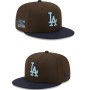 Los Angeles Dodgers Brown/Navy 1981 World Series Walnut Snapback Hat