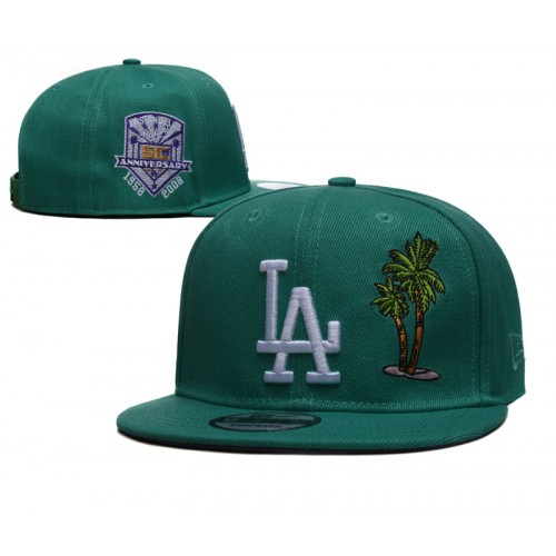 Los Angeles Dodgers 50th Anniversary Palm Tree Green Snapback Hat